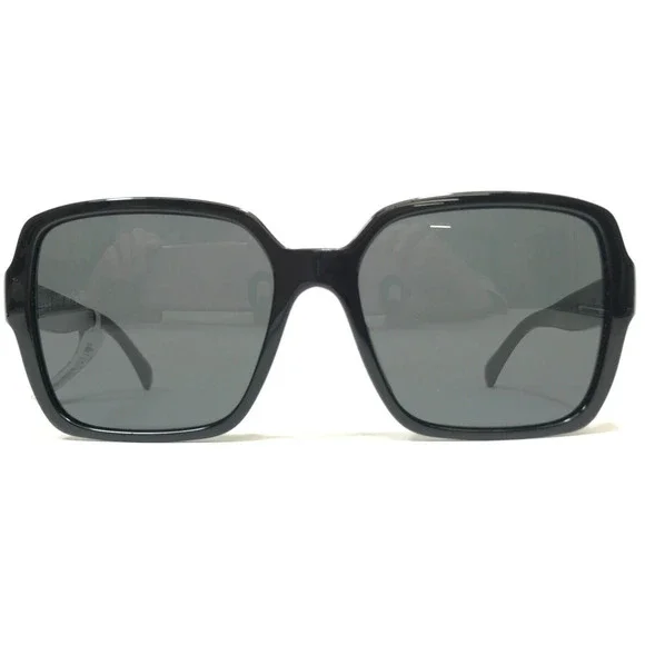 CHANEL Sunglasses 5408-A c.1026/S4 Black White Oversize Square with Black Lenses - Picture 2 of 12